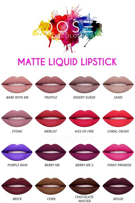 Dose Of Colors Lippies Compilation | Matte Liquid Lipstick Mac Matte ...