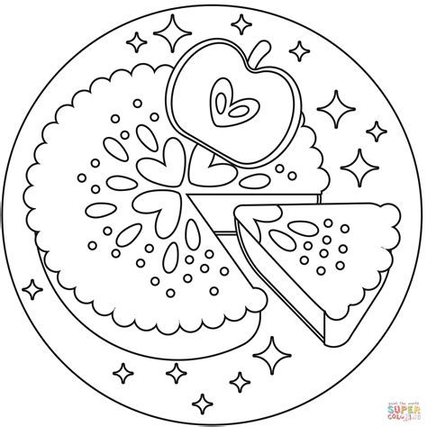 Apple Pie coloring page | Free Printable Coloring Pages