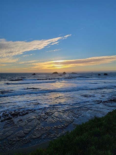 Pebble Beach stock photo. Image of reflection, morning - 239761410