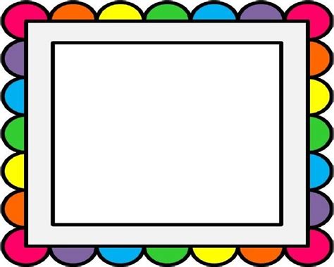 rainbow frame clipart - Clipground