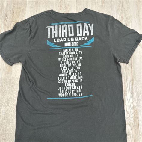 Third Day Lead Us Back Tour 2016 Concert Tee T-Shirt Christian Rock ...