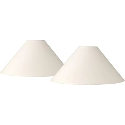 Springcrest Set Of 2 Chimney Lamp Shades White Large 6" Top X 23 ...