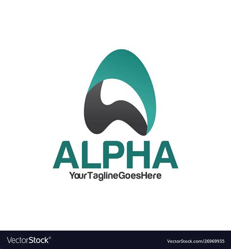 Alpha logo Royalty Free Vector Image - VectorStock