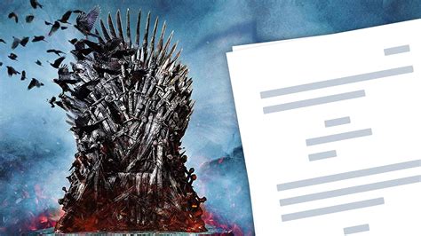 Game of Thrones Script PDF Download & Analysis