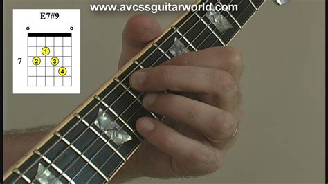 Guitar Lessons, The E7#9 Chord for Beginners, very unique chord to ...