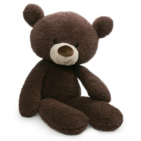 GUND Fuzzy Teddy Bear Stuffed Animal Plush, Chocolate Brown, 24 ...