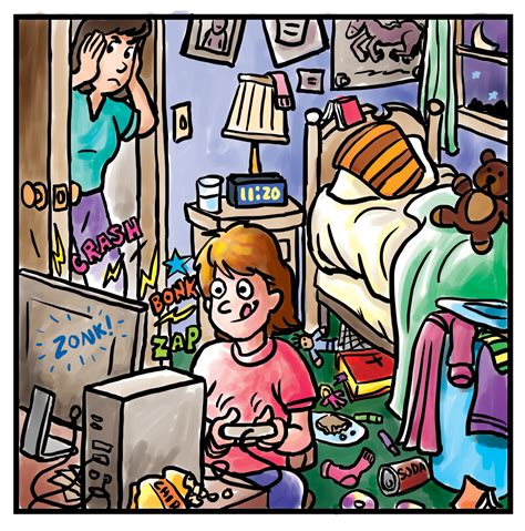 Cartoon Kids Room Clipart - Bedroom 6 Clip Art at Clker.com - vector ...