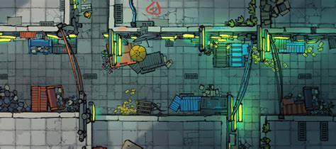 200+ Cyberpunk City Map Assets & Battle Maps from 2-Minute Tabletop