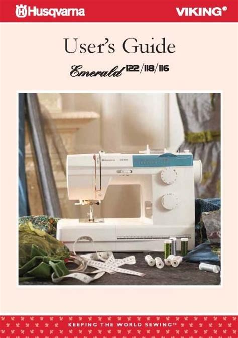 Husqvarna Emerald 116-118-122 Sewing Machine Instruction Manual ...