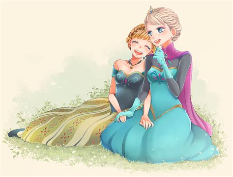 Anna and Elsa - Princess Anna Fan Art (39434535) - Fanpop