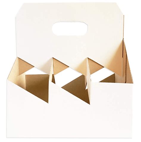 6 Pack White Wine Cardboard Carriers / Mix 6ix Carrier