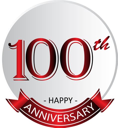 100th anniversary celebration label 13836163 PNG