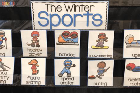 Winter Sports Activities for Little Learners - Sharing Kindergarten