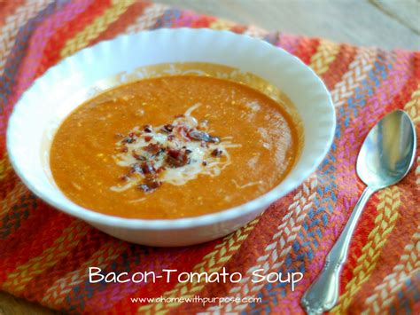 Bacon-Tomato Soup for One (S) – A Home with Purpose