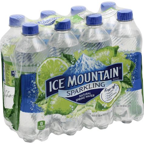 Ice Mountain Sparkling Water, Natural Spring, Zesty Lime | Shop ...