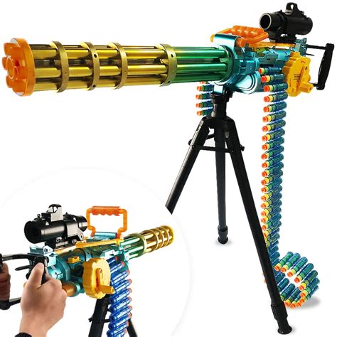 ArtCreativity Electronic Gatling Toy Gun for Kids, Rapid Toy Machine ...