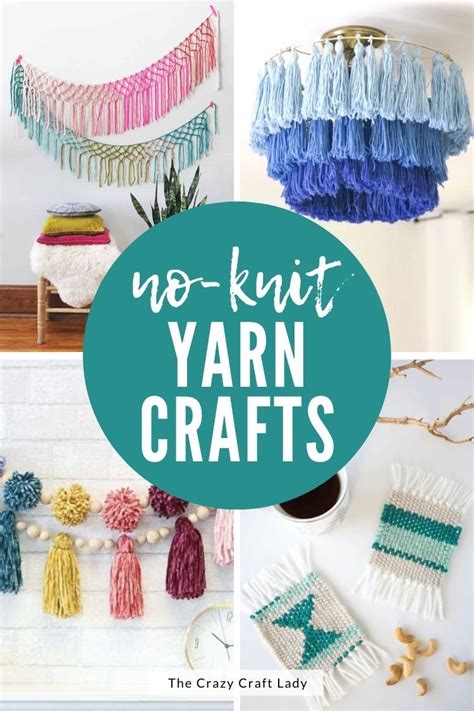 No knitting required! Cute Yarn Crafts and DIY Projects