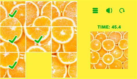 🕹️ Play Slide Puzzle Game: Free Online 3x3 & 4x4 Fruits Slide Puzzles ...