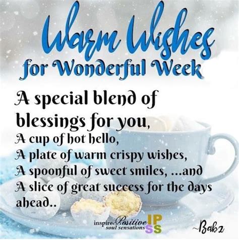 Warm Wishes For A Wonderful Week Pictures, Photos, and Images for ...