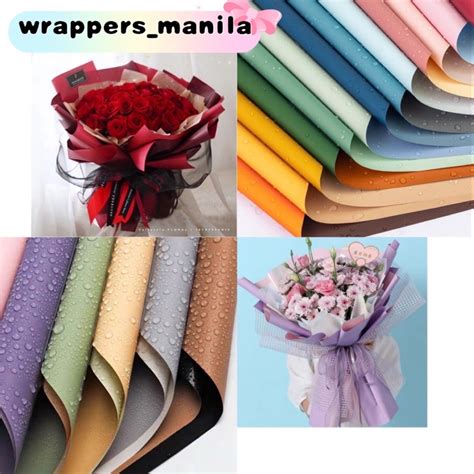 20pcs Plain Two-Sided Colored Wrappers Flower Bouquet Wrapping Paper ...