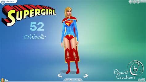 Supergirl 52 | Sims 4 clothing, Sims 4, Sims 4 body mods