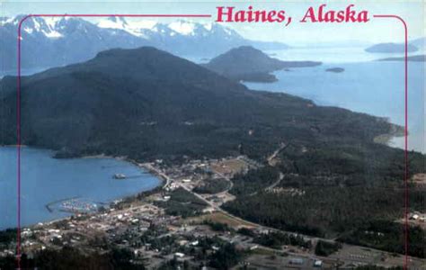 An Aerial View Of Haines Alaska