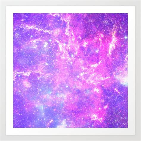 Pink Galaxy Art Print by Matt Borchert | Society6