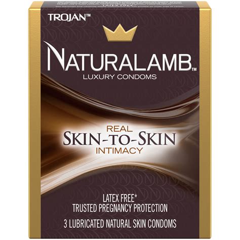 Trojan NaturaLamb Latex Free Luxury Condoms, 3ct - Walmart.com