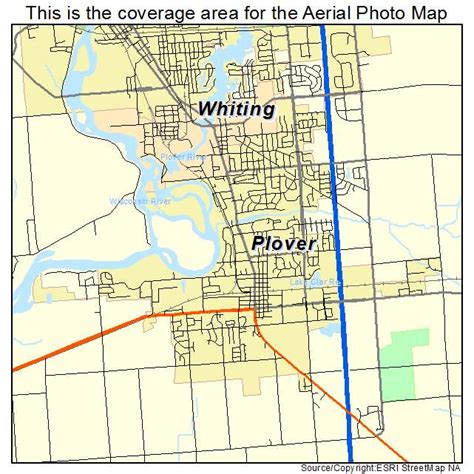 Aerial Photography Map of Plover, WI Wisconsin