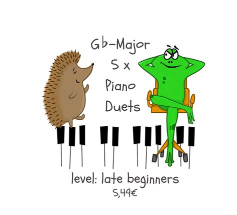 G flat-Major: ‘Piano Duets’ ‣ Piano Comics