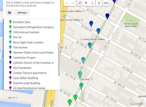 The High Line New York Map - Tourist Map Of English