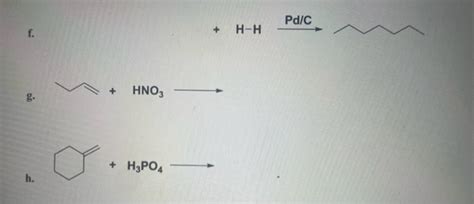 Solved 14. Complete the electrophilic addition reactions | Chegg.com