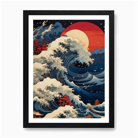 Great Wave Off Kanagawa Art Print by Labn El3sfor - Fy