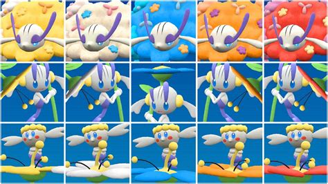 FULL FLABEBE EVOLUTION TEAM! Shiny Florges Forms Moveset ALL Colours ...