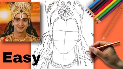 Mahabharat Serial Krishna Sourabh Raj Jain Drawing | Lord Krishna ...