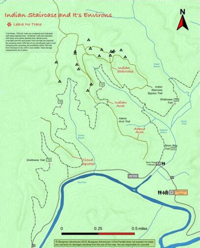 Red River Gorge: Indian Staircase Map by 42nd Parallel | Avenza Maps