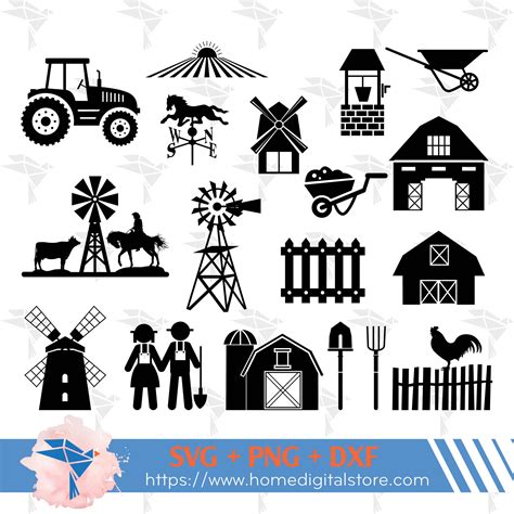 Aprender sobre 92+ imagem farm silhouette vector - br.thptnganamst.edu.vn