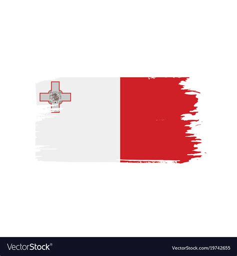 Malta flag Royalty Free Vector Image - VectorStock