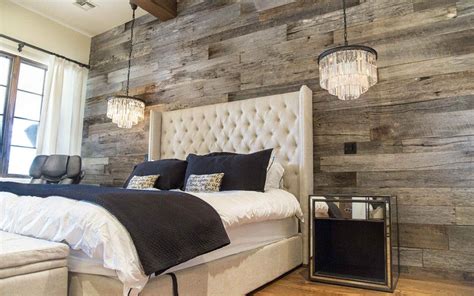 Master Bedroom Grey Wood Accent Wall Bedroom – BESTHOMISH