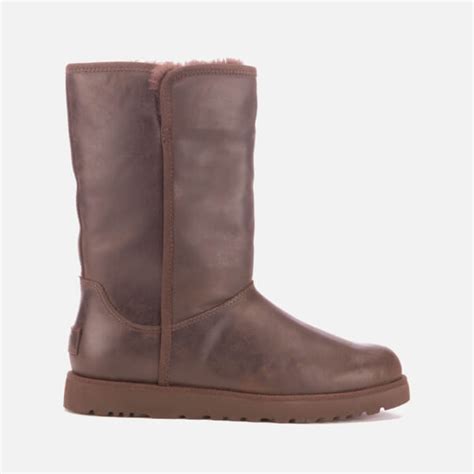 UGG Women's Michelle Leather Classic Slim Sheepskin Boots - Stout ...