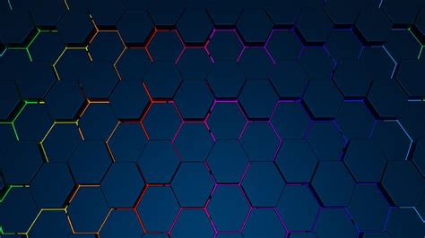 3840x2160px | free download | HD wallpaper: hexagon, abstract, 3D ...