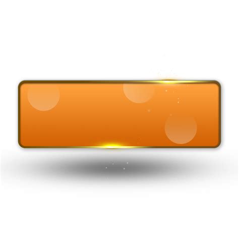 Premium gradient ppt text box orange and gold frame 19775161 PNG