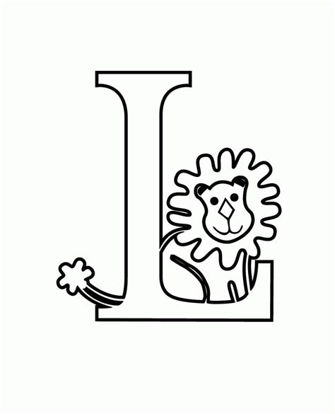 Letter L Coloring Pages - Coloring Home