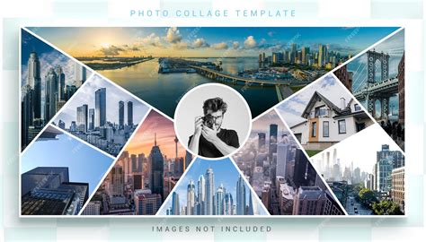 Premium PSD | Photo collage banner template