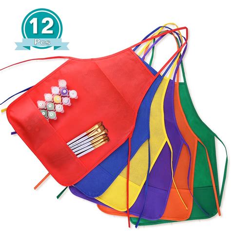 Kids Aprons 12 Pack Only $11.99 on Amazon! Great for Painting Parties ...