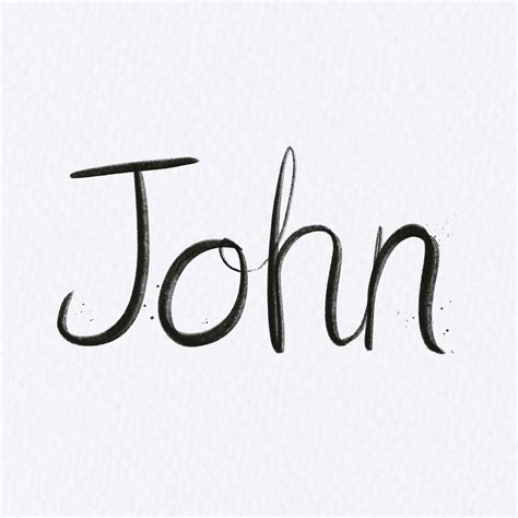 Hand drawn John font typography | Free Photo - rawpixel