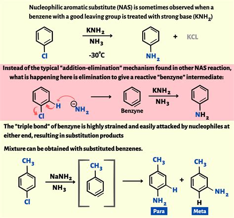 Benzyne mechanism for aromatic nucleophilic substitution reaction ...