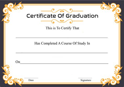 ?Free Certificate Template Of Graduation Download?