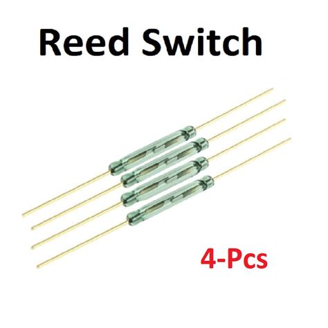 Pack of 4 - 4x28MM Reed Switch Sensor Normally Open DIY Magnetic Reed ...