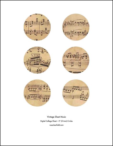 four pieces of music with musical notations on them, all in different ...